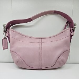 Coach Pink Leather Shoulder Bag